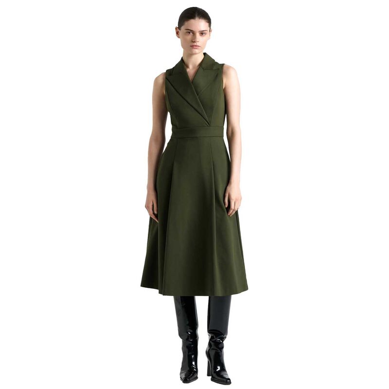 Cue Cotton Nylon Blazer Midi Dress image number 0
